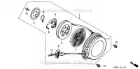 REEL STARTER (1) for Honda WA10