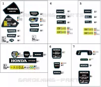 LABELS for Honda HHBE81