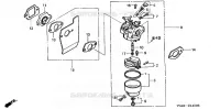 CARBURETOR  LAWN MOWERS honda-gardening HRR HRR216 E14