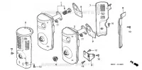 EXHAUST MUFFLER for Honda E3500K2