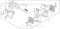 RETRACTABLE WHEEL / HANDLE KIT for Honda EC2200K2