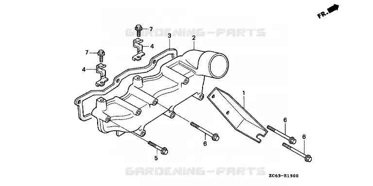INTAKE MANIFOLD Honda jardin GENERATORS EX EX15D  EX15D-GRB
